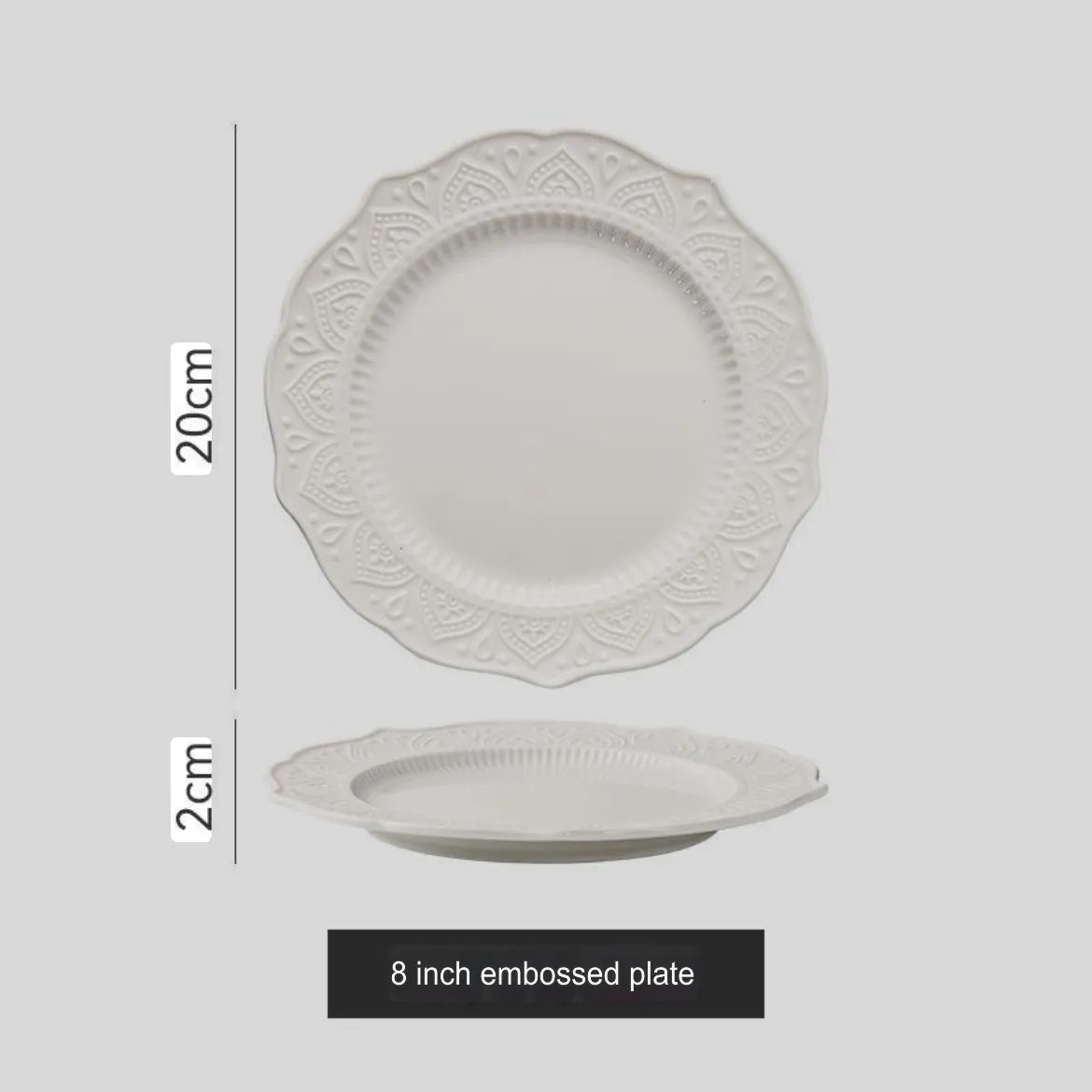 Scarlett Embossed Plate