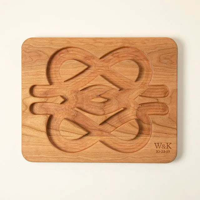 Personalized Love Knot Serving Board